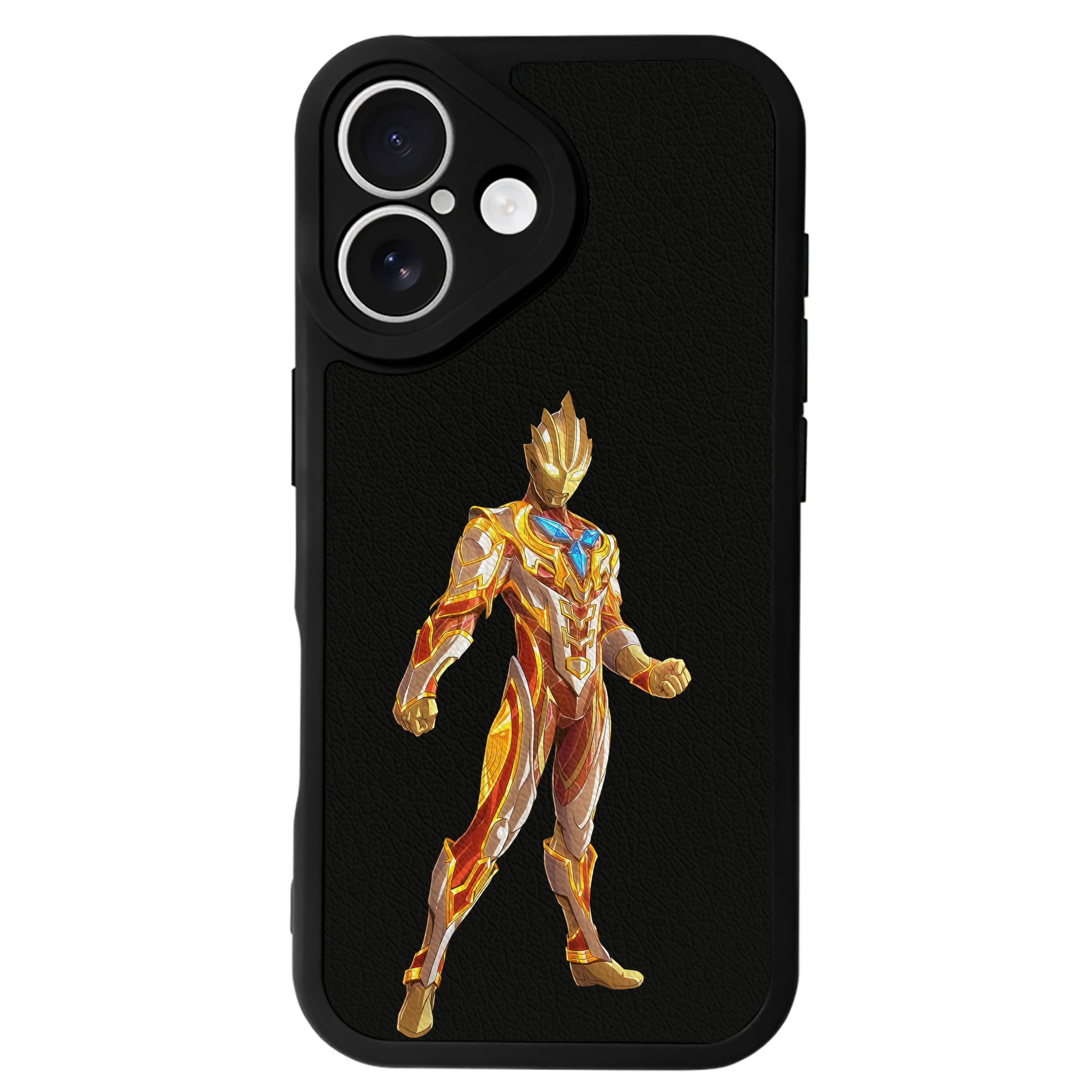 （画像用） ウルトラマン Ultraman 【iPhone 16シリーズ対応】シリコンスマホケース（レザー調） 材質：シリコン
